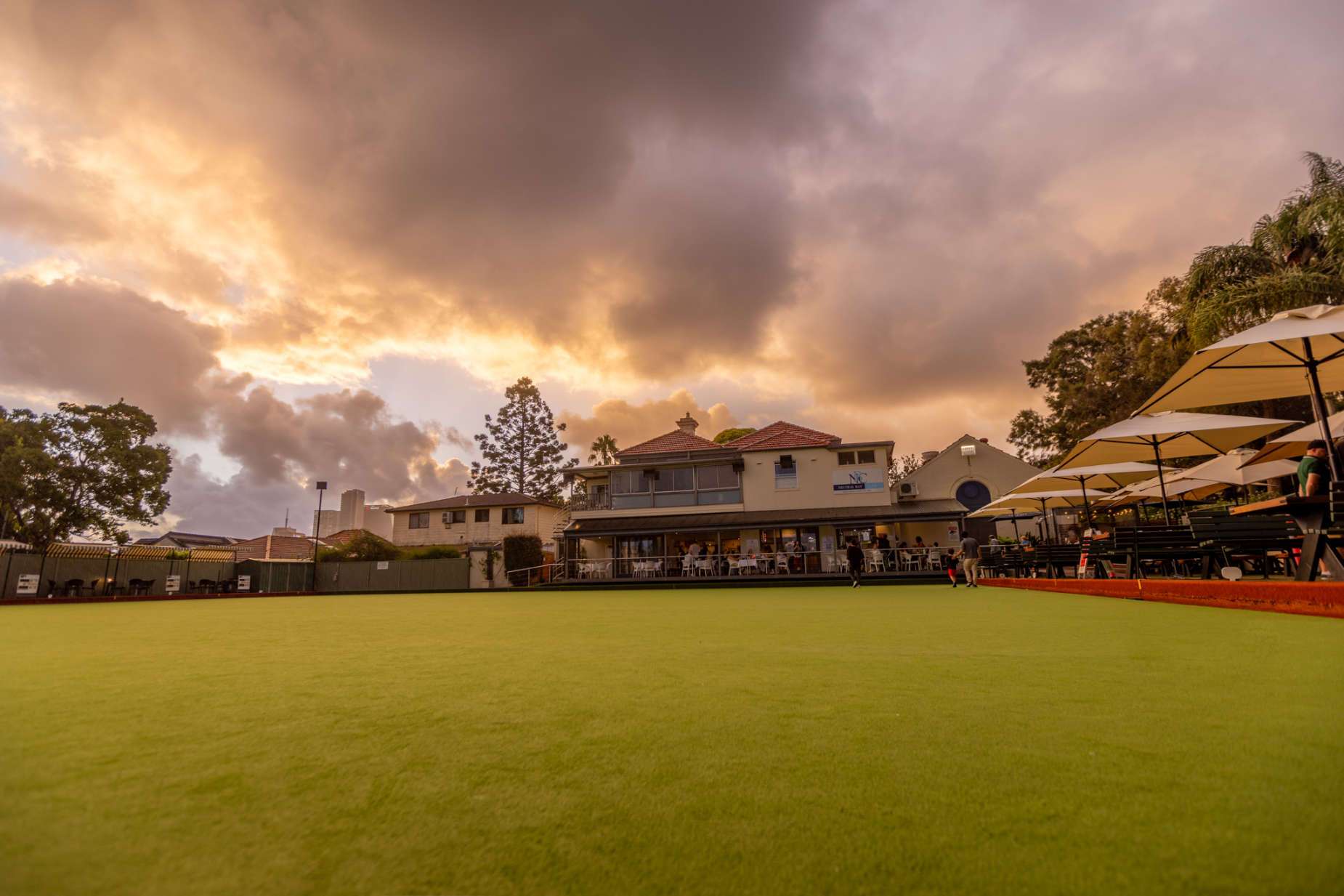 Outside at the Neutral Bay Club